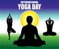 artistic creative yoga day background