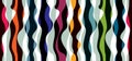 Artistic curve lines seamless pattern, abstract colorful vector Royalty Free Stock Photo