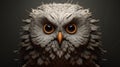 Artistic 3d Owl Head By Anton Semenov Royalty Free Stock Photo