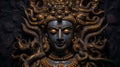 artistic dark sculpture of god shiva generative AI