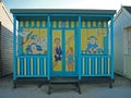 Artistic design on a Beach Hut, Sutton on Sea.