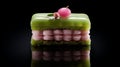 Artistic Dessert: Realistic Green And Pink Pastry Inspired By Pierre Pellegrini
