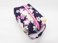 Artistic Elegant Modern Beautiful Cute Fabric Female Purse with Colorful Floral Retro Pattern Design in White 28