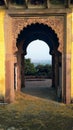 Artistic entrance gate in a fort made by Red stone