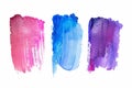 Artistic Expression Watercolor Stains on Blank Canvas White Background