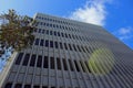 Artistic exterior facade of the Keeling apartment building, UCSD building exterior Royalty Free Stock Photo