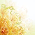 Artistic floral background