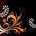 Artistic floral background Royalty Free Stock Photo