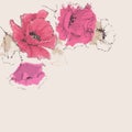 Artistic floral background