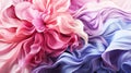 Artistic Floral Waving Cloth, Abstract Fabric Background Royalty Free Stock Photo