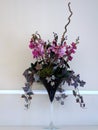 Artistic Flower Arrangement in Glass