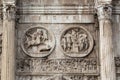 Artistic fragment of the trumfal arch of Constantine, Rome