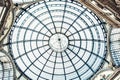 Artistic glass ceiling in Galleria Vittorio Emanuele II in Milan