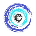 Artistic greek blue evil eye vector - symbol of protection Royalty Free Stock Photo