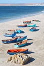 Artistic group of boats on shore Royalty Free Stock Photo