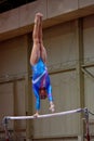 Artistic Gymnastics International Competition Royalty Free Stock Photo