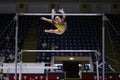 Artistic Gymnastics - Uneven bars Royalty Free Stock Photo