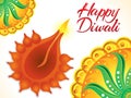 Artistic happy diwali background