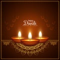 Artistic Happy Diwali festival background design