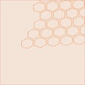 Artistic hexagon background pattern abstract. Effect, backdrop, messy & vector design Royalty Free Stock Photo