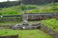 An artistic historical temple building for Petirtaan at the Liyangan Site, Indonesia.