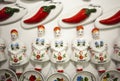 Artistic hungarian handmade porcelain china fridge magnets as so