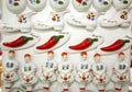 Artistic hungarian handmade porcelain china fridge magnets as so