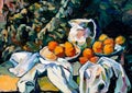 An impressionist oil painting style image of a still life
