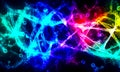 A highly coloured image of Scientific molecular and nuclear fusion