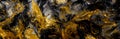 Liquid gold and black marble abstract artwork Royalty Free Stock Photo