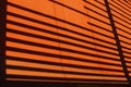 Artistic light shadow patterns on the wall of the UCSD building Royalty Free Stock Photo