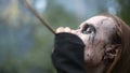 Artistic makeup for footages actors about Paganism