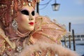 Artistic mask in venice carnival Royalty Free Stock Photo