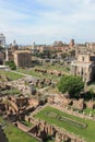 Artistic and monumental view of Rome