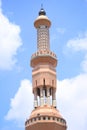 Artistic mosque minarets and dome building architecture