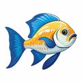 Artistic Ocean Scene Fish Illustration