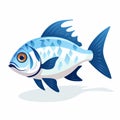 Artistic Ocean Scene Fish Illustration