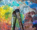 Artistic paintbrushes Royalty Free Stock Photo
