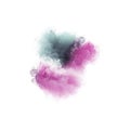 Artistic painting in shades of blue and magenta. Colorful paint splashes. Modern abstract art Royalty Free Stock Photo