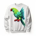 Artistic Parrot 8k 3d Sweatshirt With Bold Shapes