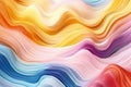 Artistic pastel colored paper wave background created with generative AI technology