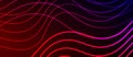 Artistic pattern of purple, magenta, and electric blue waves on dark background Royalty Free Stock Photo