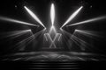 Artistic performances stage light background with spotlight illuminated the stage for contemporary dance. Empty stage with