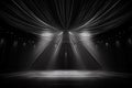 Artistic performances stage light background with spotlight illuminated the stage for contemporary dance. Empty stage with