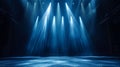 Artistic performances stage light background with spotlight illuminated the stage. Empty podium, smoke Royalty Free Stock Photo