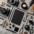 Artistic Photography Workstation Royalty Free Stock Photo