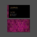Artistic Pink Company Business Card Design
