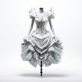 Artistic Porcelain-inspired Dress For Halloween Costume Royalty Free Stock Photo