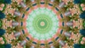 Artistic psychedelic kaleidoscopic background, mandala, ink Royalty Free Stock Photo