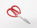 Artistic Red Scissor for Paper Craft Cutting in White Background 02